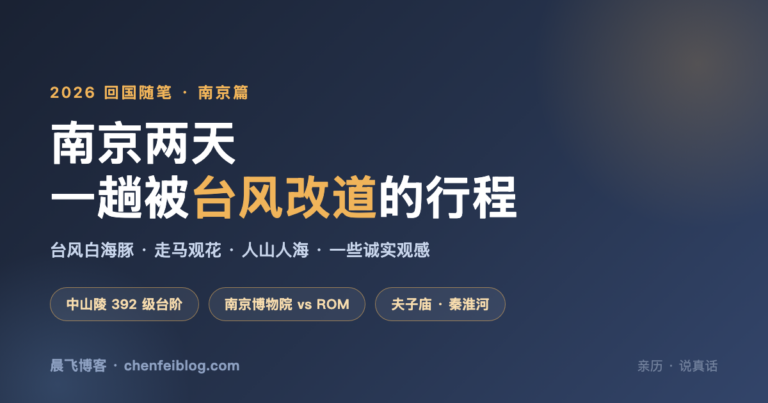 台风把我吹到了南京:两天走马观花,满眼人山人海